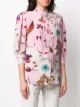 Stella McCartney graphic print rounded shoulders blouse