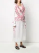 Simone Rocha ruffle-trimmed embroidered midi dress