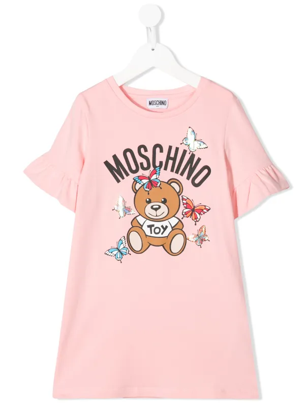 Moschino Kids テディベア Tシャツワンピース Farfetch Moschino Kids テディベア Tシャツワンピース Farfetch