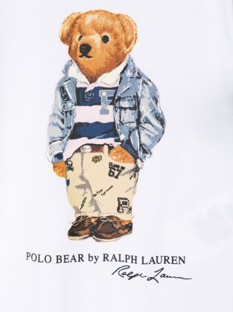 Ralph Lauren Kids Polo Bear Logo Romper Ss20 | Farfetch.Com