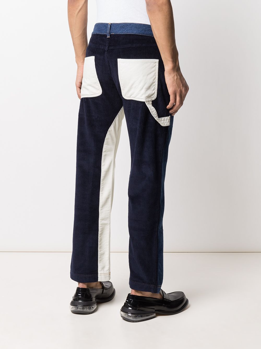 фото Gr-uniforma широкие джинсы в стиле колор-блок