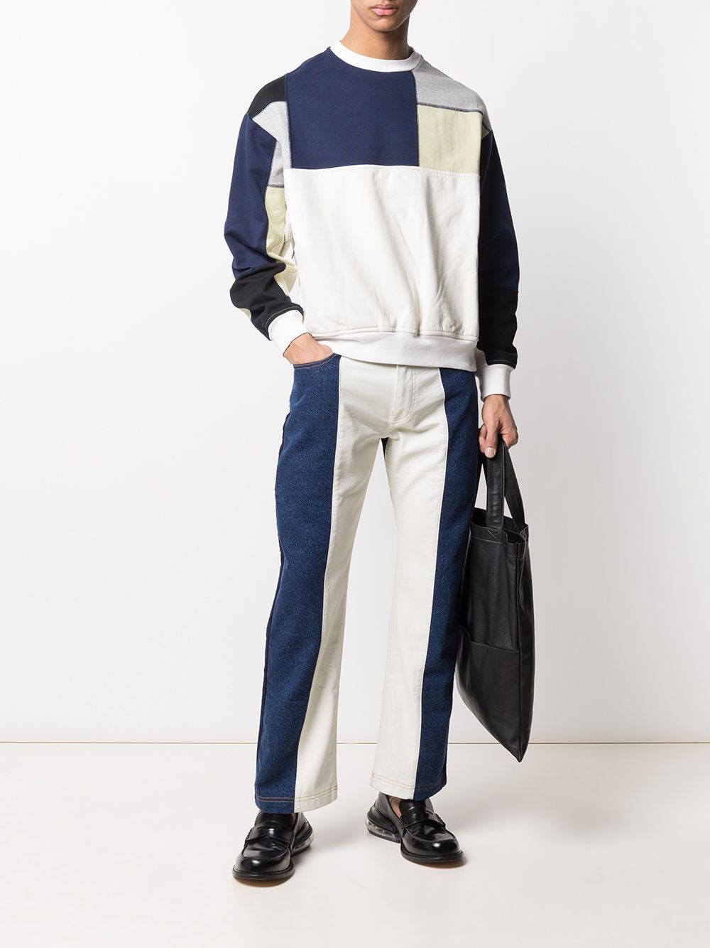 GR-Uniforma Short Patchwork Sweatshirt - Farfetch