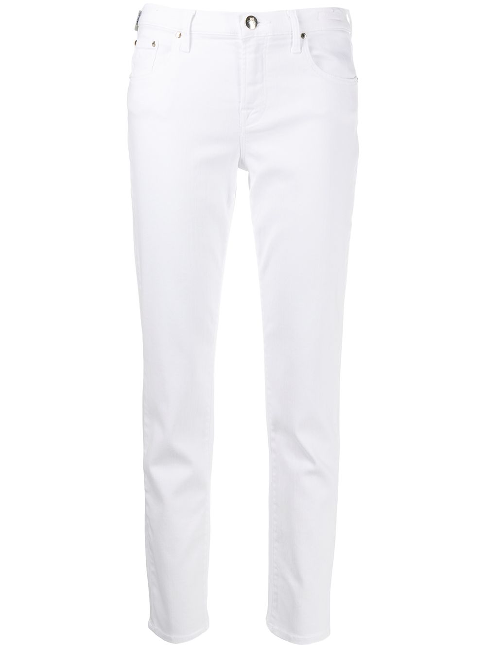 Jacob Cohen Denim Cropped Jeans In White