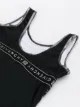 الصورة 2 من Givenchy Kids ثوب سباحة مخطط وبشعار الماركة