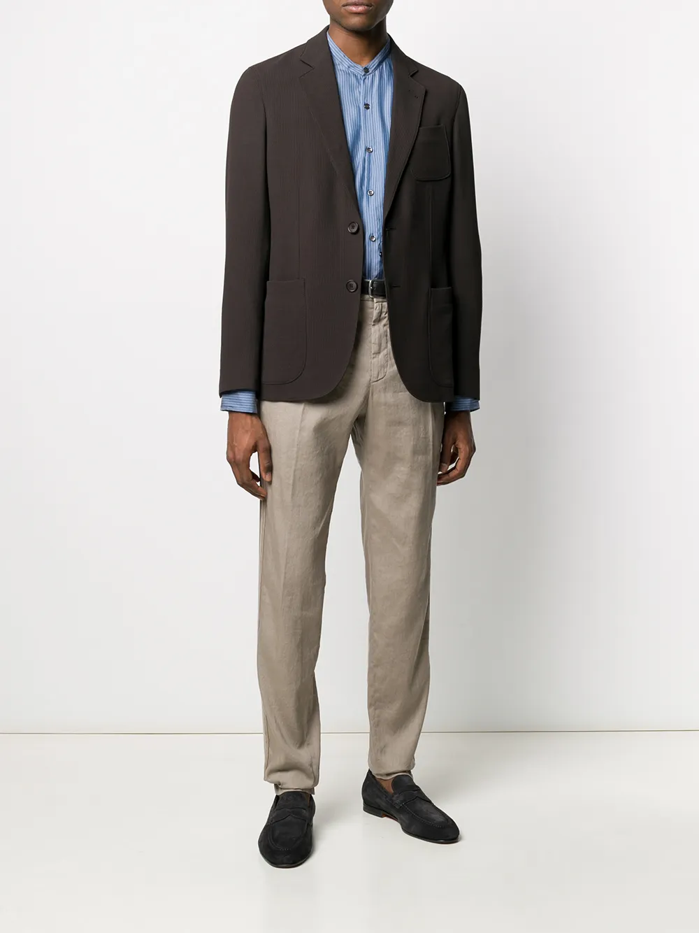 Giorgio Armani Lightweight Buttoned Blazer - Farfetch