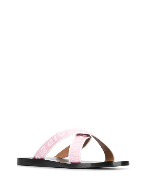 givenchy logo ankle strap sandal