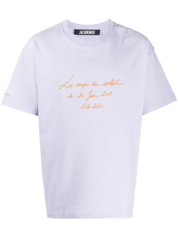 Jacquemus Le T Shirt Coup De Soleil 5js Purple Farfetch