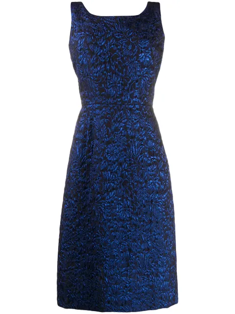 Comme Des Garçons sleeveless floral midi dress
