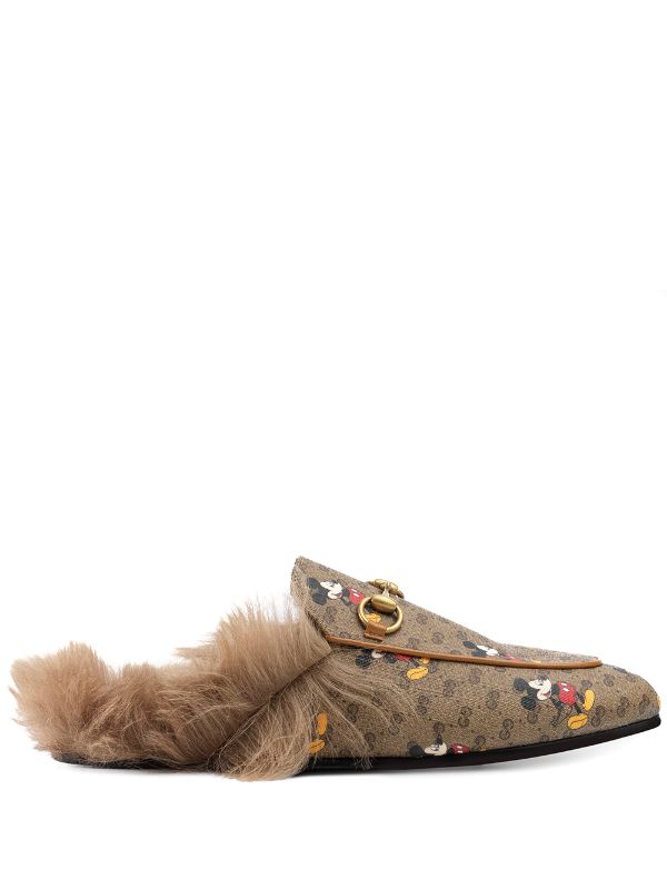 Shop Gucci x Disney Princetown slippers 