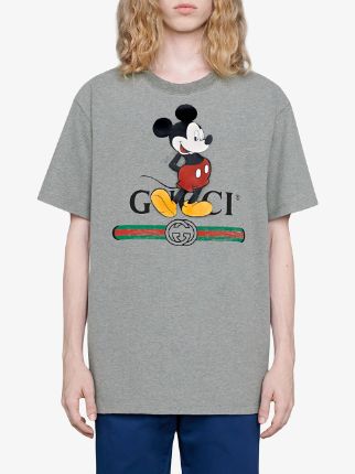 x Disney logo印花超大款T恤展示图