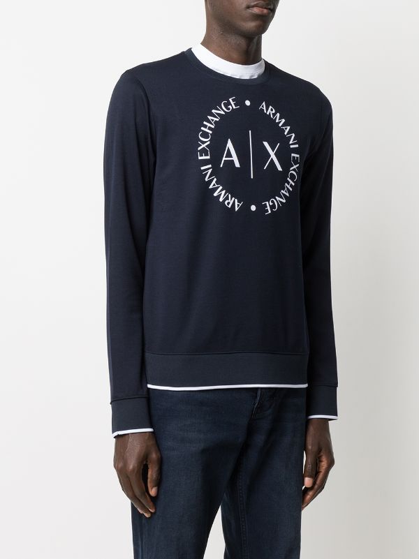 Armani Exchange logo-print Sweatshirt - Farfetch