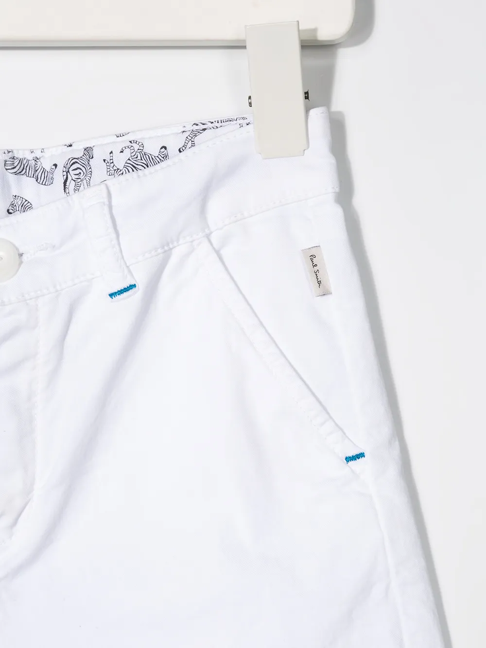 Paul Smith Junior Spijkershorts met zebraprint Wit