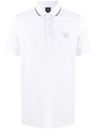 armani exchange black polo