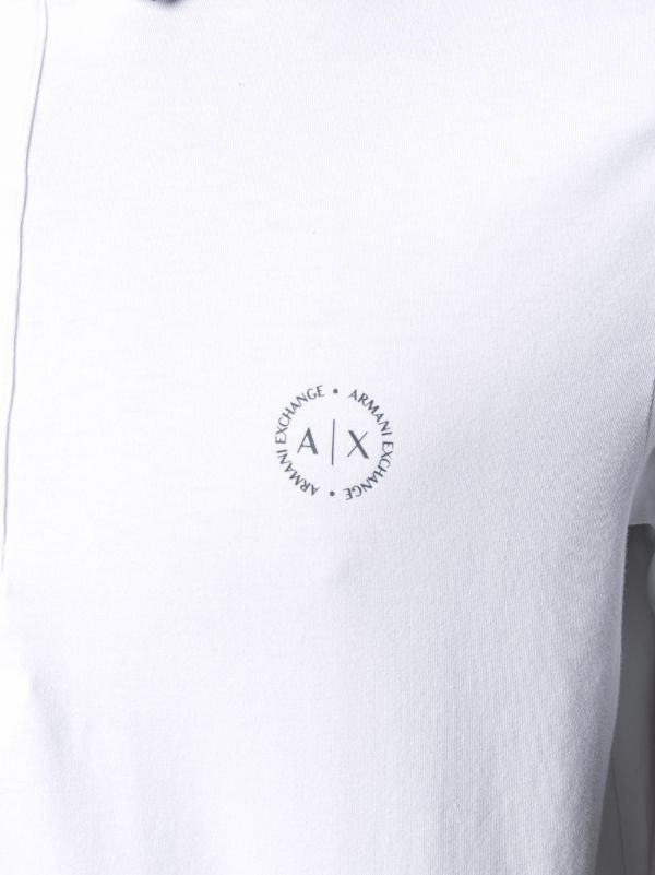 Armani Exchange Embroidered Logo Polo Shirt Farfetch