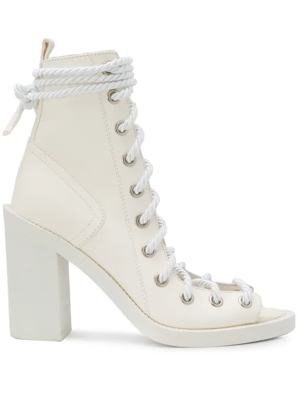 ann demeulemeester lace up heels