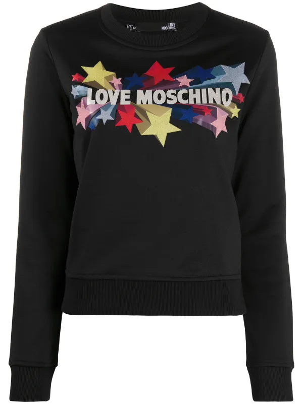 love moschino grey sweatshirt