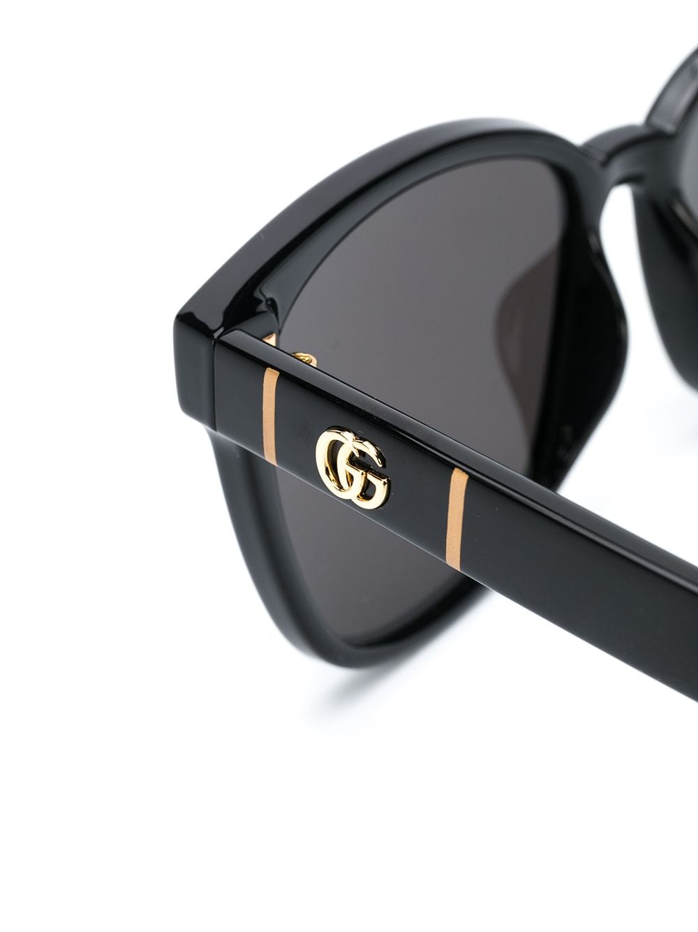 Shop Gucci Square-frame Sunglasses In Black