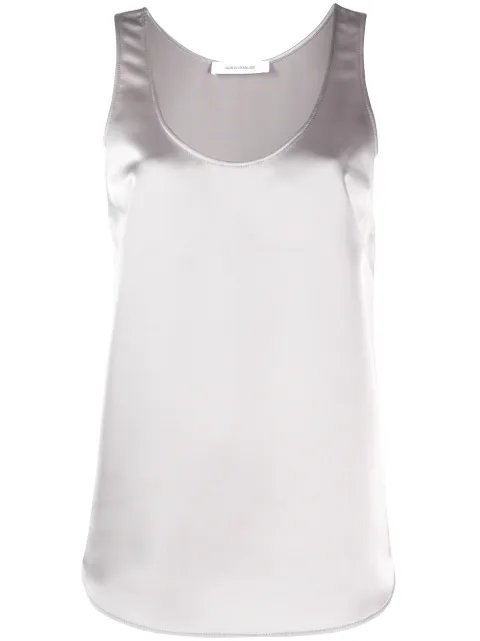 Cédric Charlier relaxed-fit satin tank top