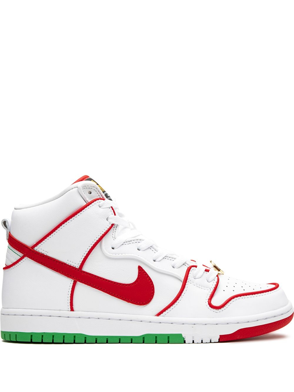 Shop Nike X Paul Rodriguez Sb Dunk High "mexican Boxing" Sneakers In White