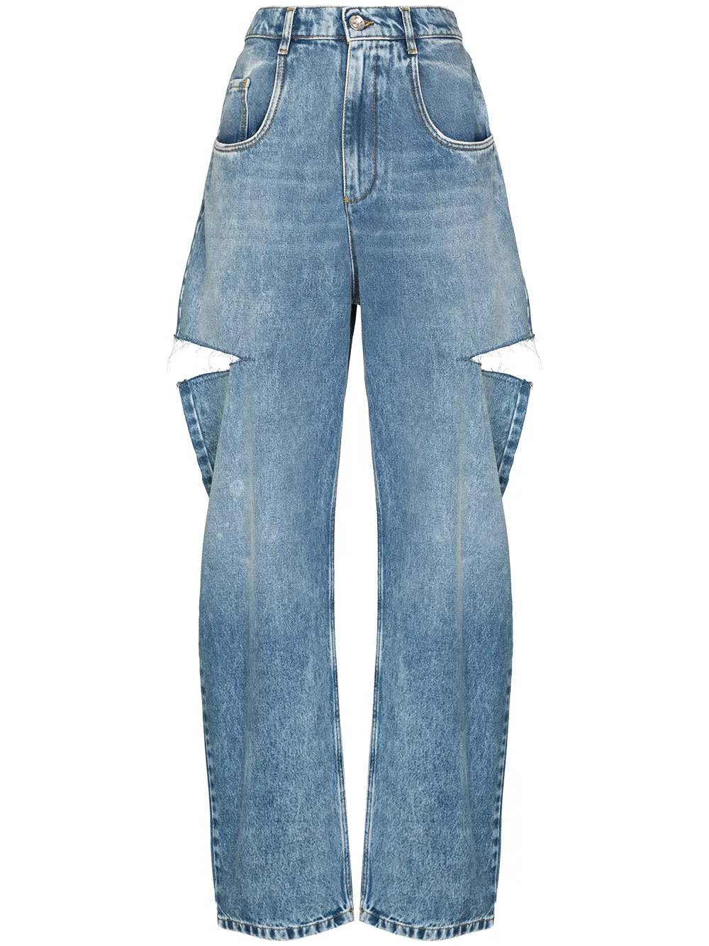 Image 1 of Maison Margiela distressed straight-leg jeans