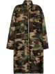 Image 1 of Moschino oversized padded camouflage-print coat