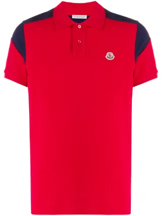 moncler contrast polo