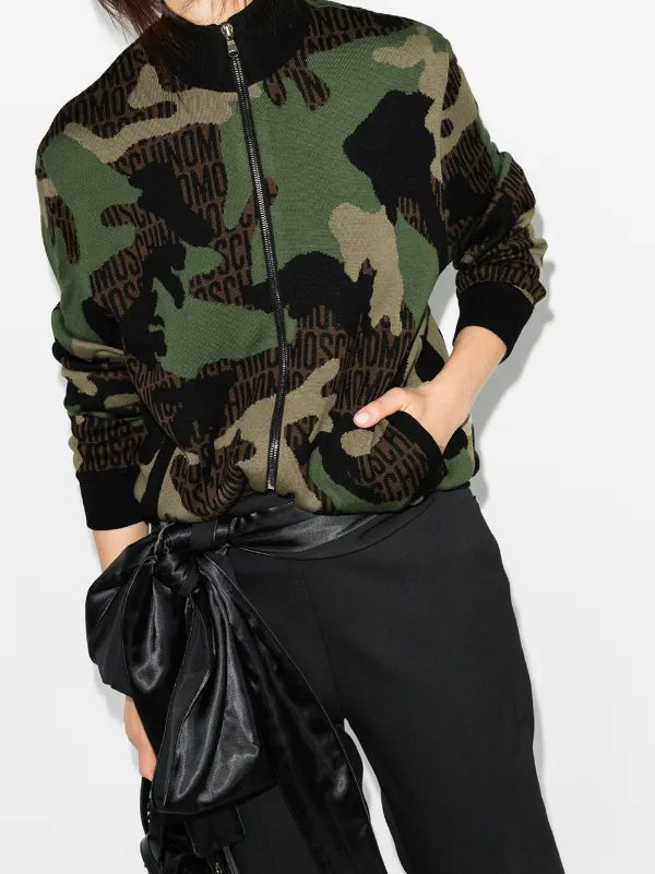 Moschino Underwear Camouflage Print Hoody