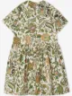 Burberry Kids فستان بطبعة نباتات