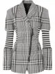 Billede 1 af Burberry ternet blazer med korsetdetalje