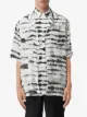 Burberry Watercolour print overlaid shirt