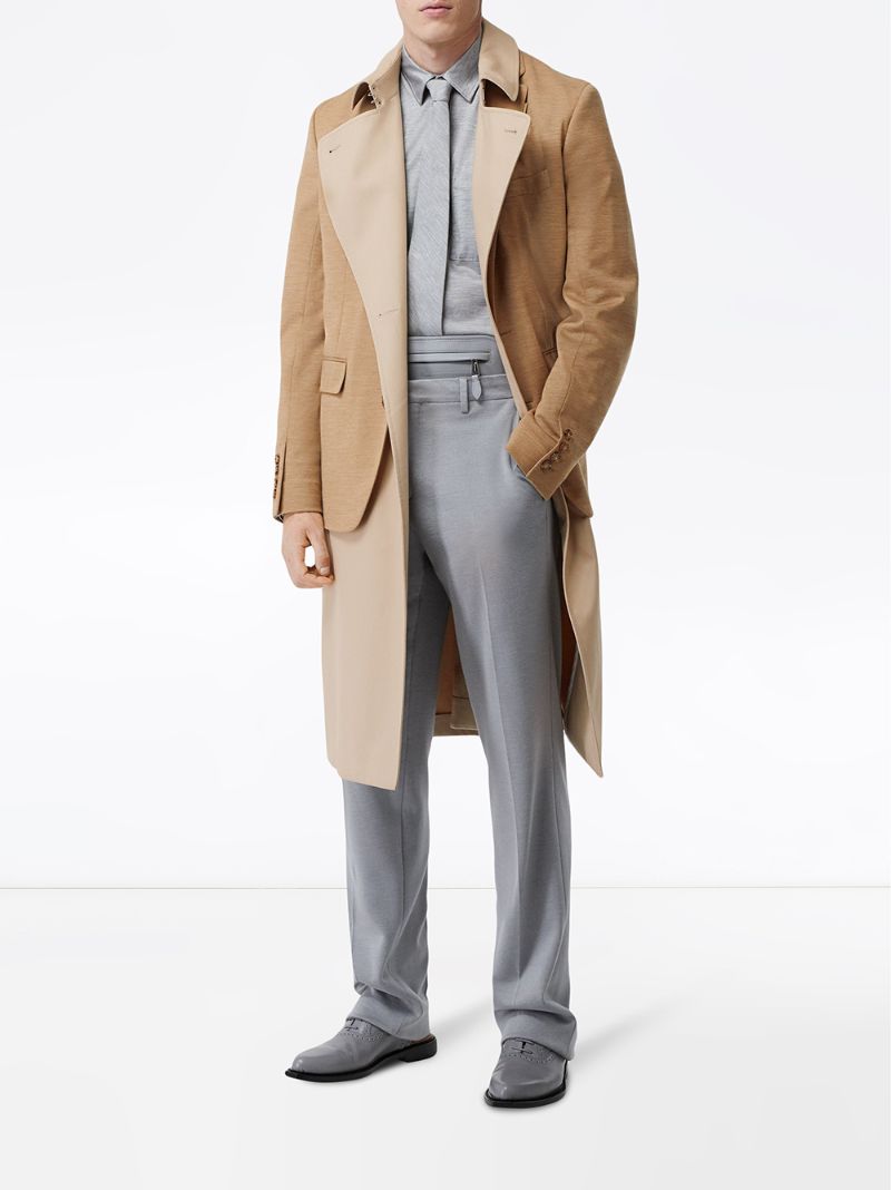 Shop Burberry Reconstructed Trench Coat In Neutrals