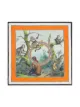 Burberry Monkey Print square scarf