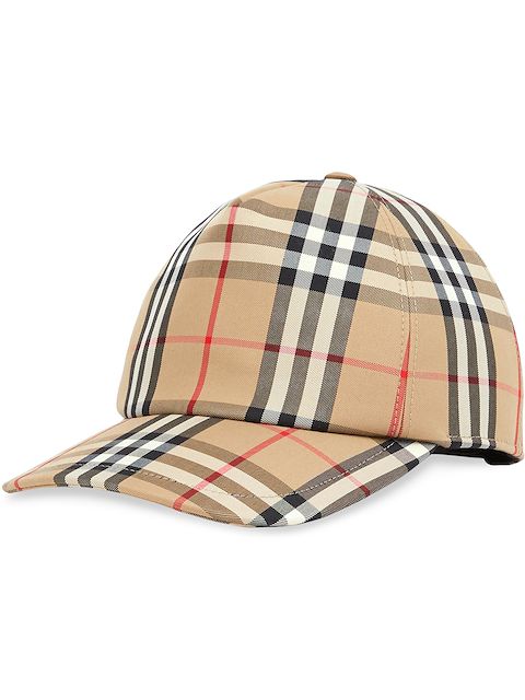Burberry Boné com estampa xadrez