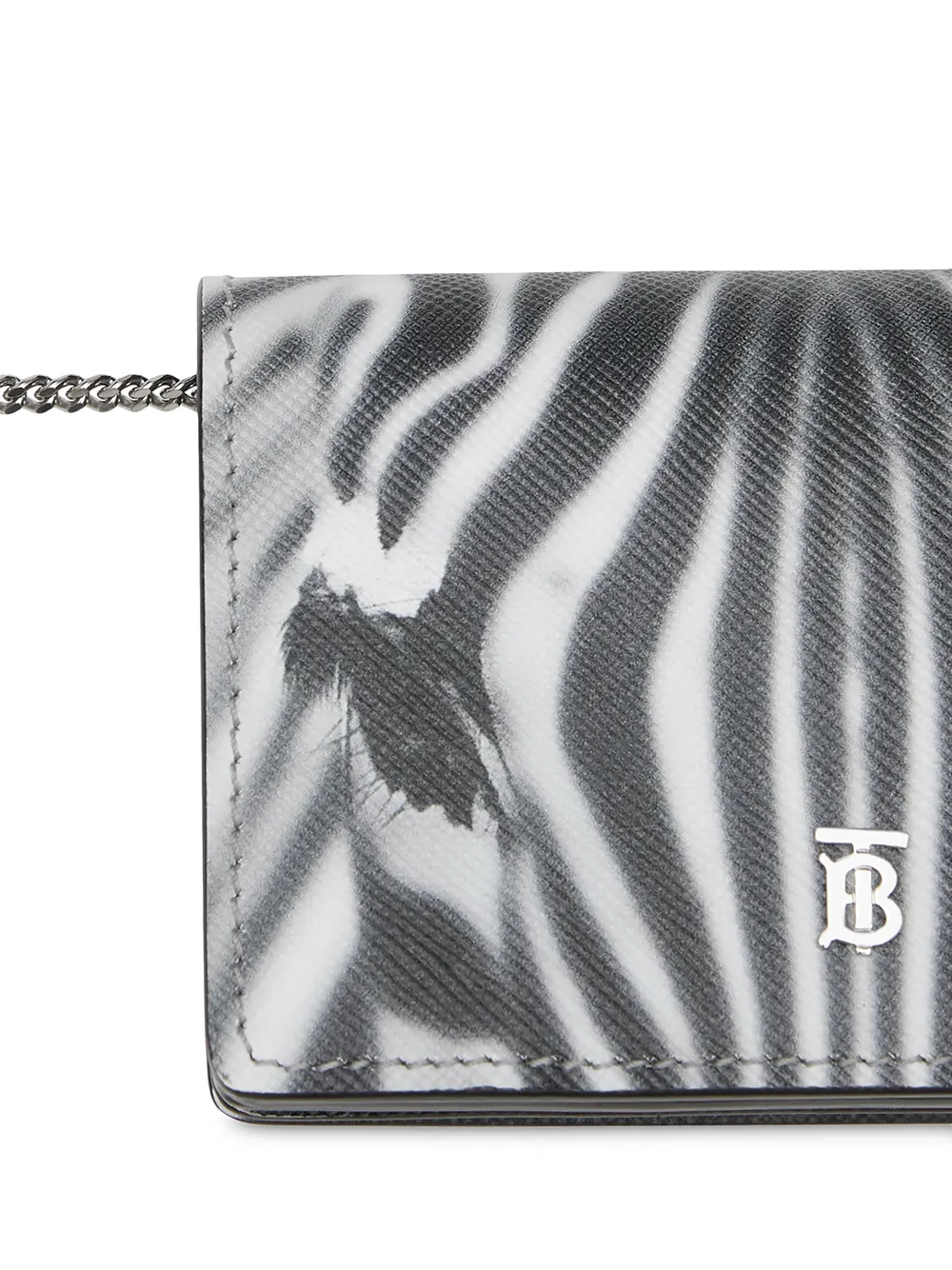 Burberry Pasjeshouder met monogramprint Zwart