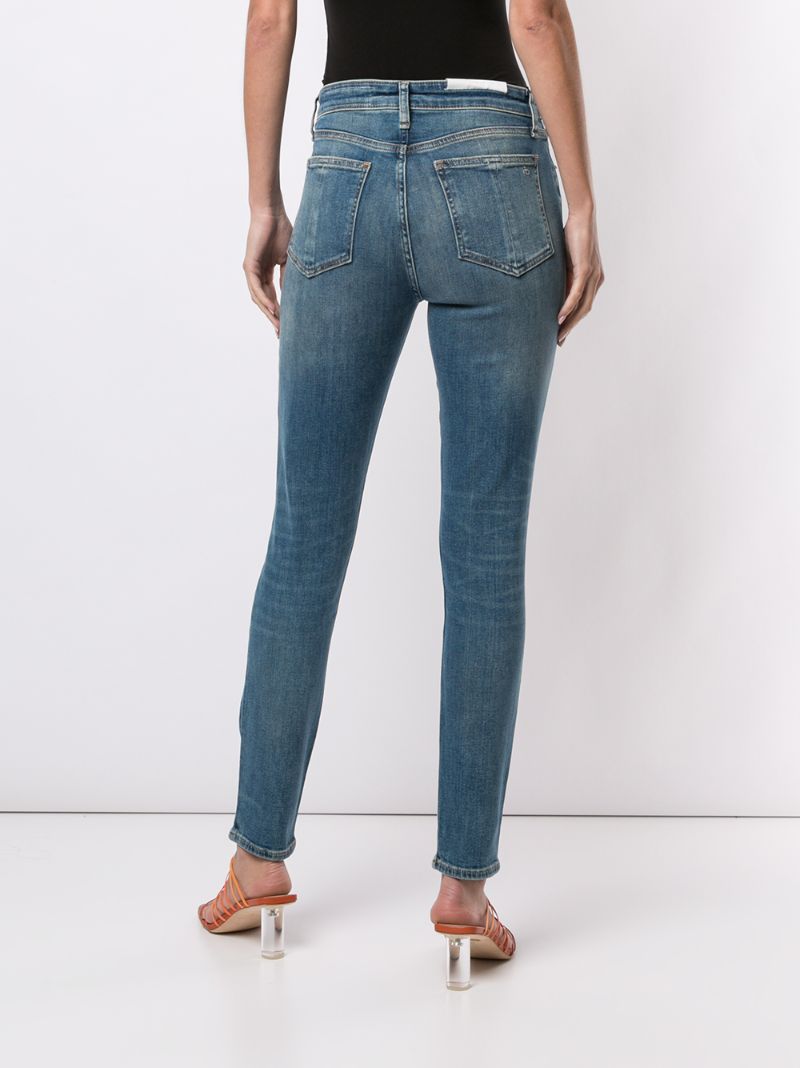 Shop Rag & Bone High Rise Skinny Jeans In Blue