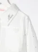 Miss Blumarine rhinestone-embellished logo jacket