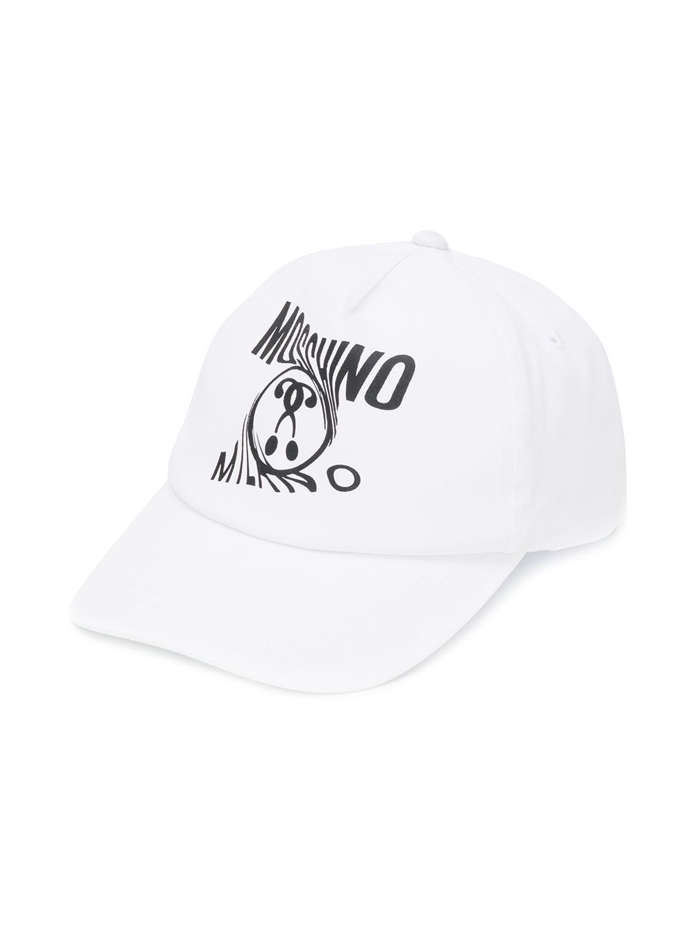 Moschino Kids' Question Mark Logo Cap In White