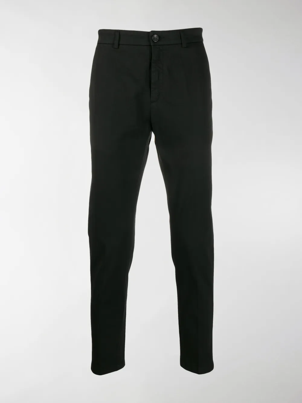 Department Five Department 5 Navy Cotton Chino Trousers In Black