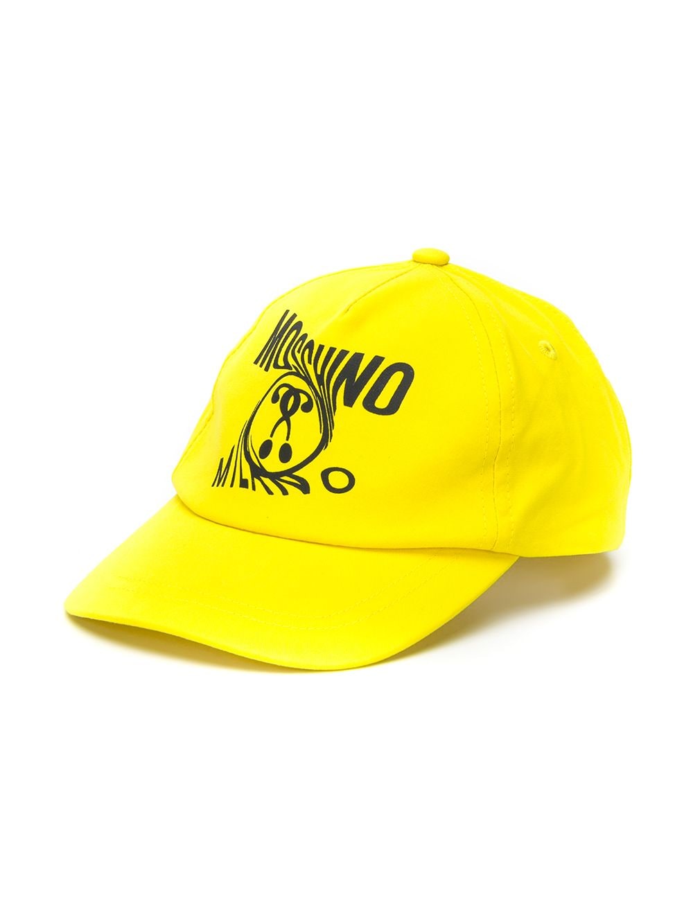 Moschino Kids' Question Mark Logo Cap In Yellow