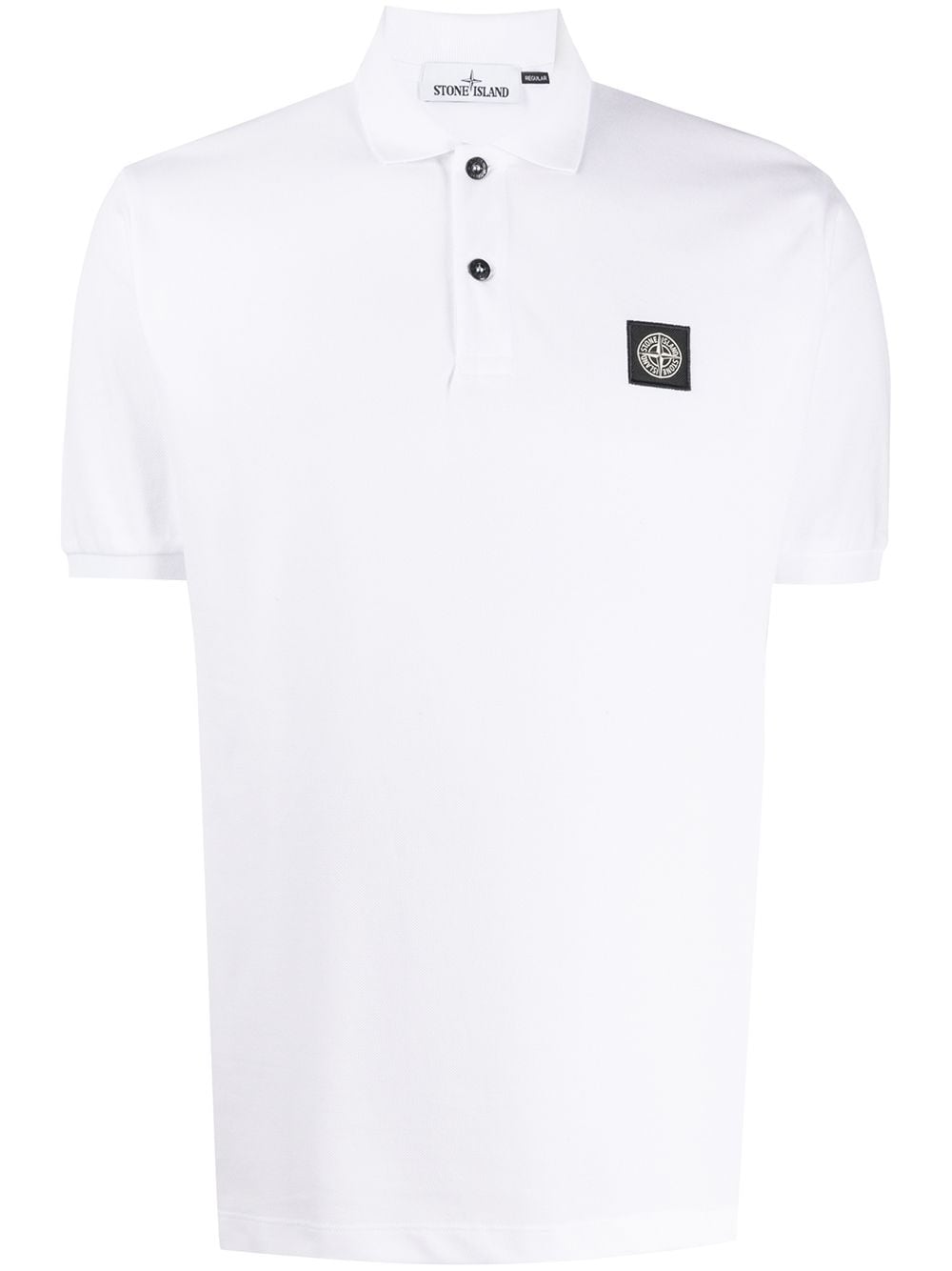 фото Stone island рубашка-поло с короткими рукавами и логотипом