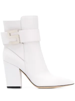 Ladies Block Heel Pointed Mid Heel Womens Buckle Monk Ankle Boots Shoes