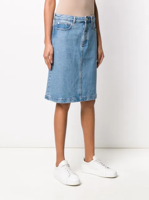 apc denim skirt