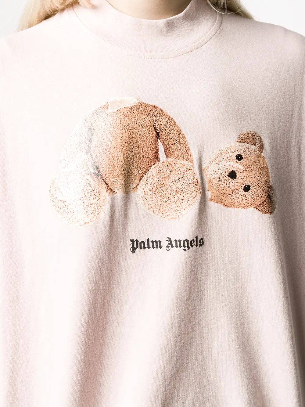 palm angels kill the bear t shirt pink