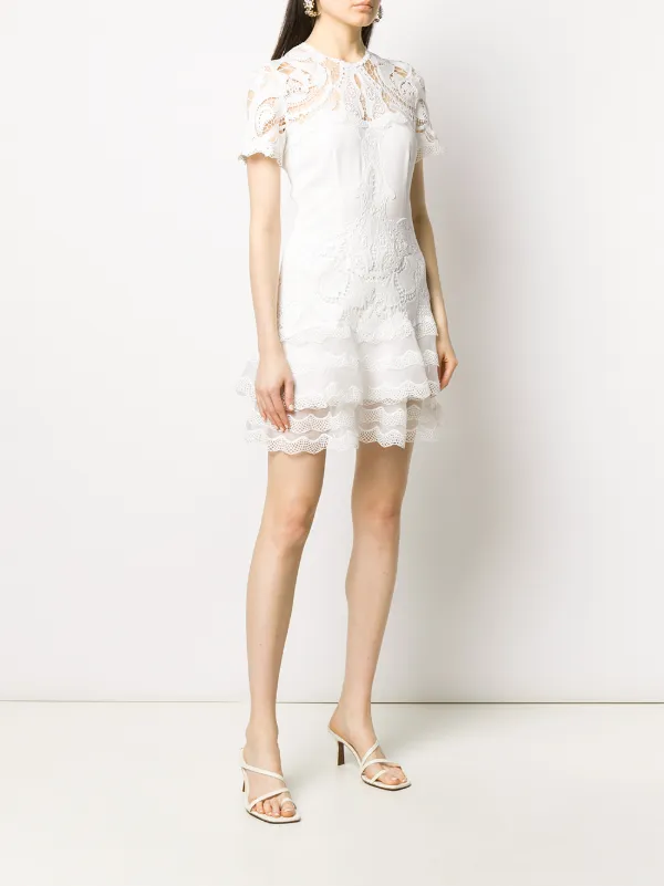 chinese dress ladies Lilianna Cotton Lace Midi Dress – SIMKHAI main image 0