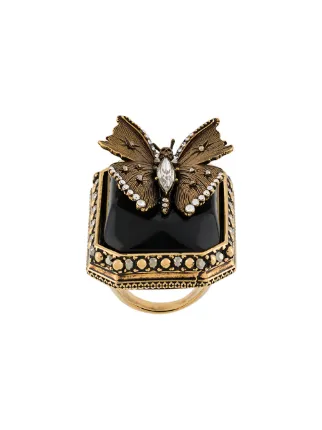 Alexander mcqueen butterfly deals ring