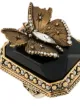 Alexander McQueen crystal-embellished butterfly ring