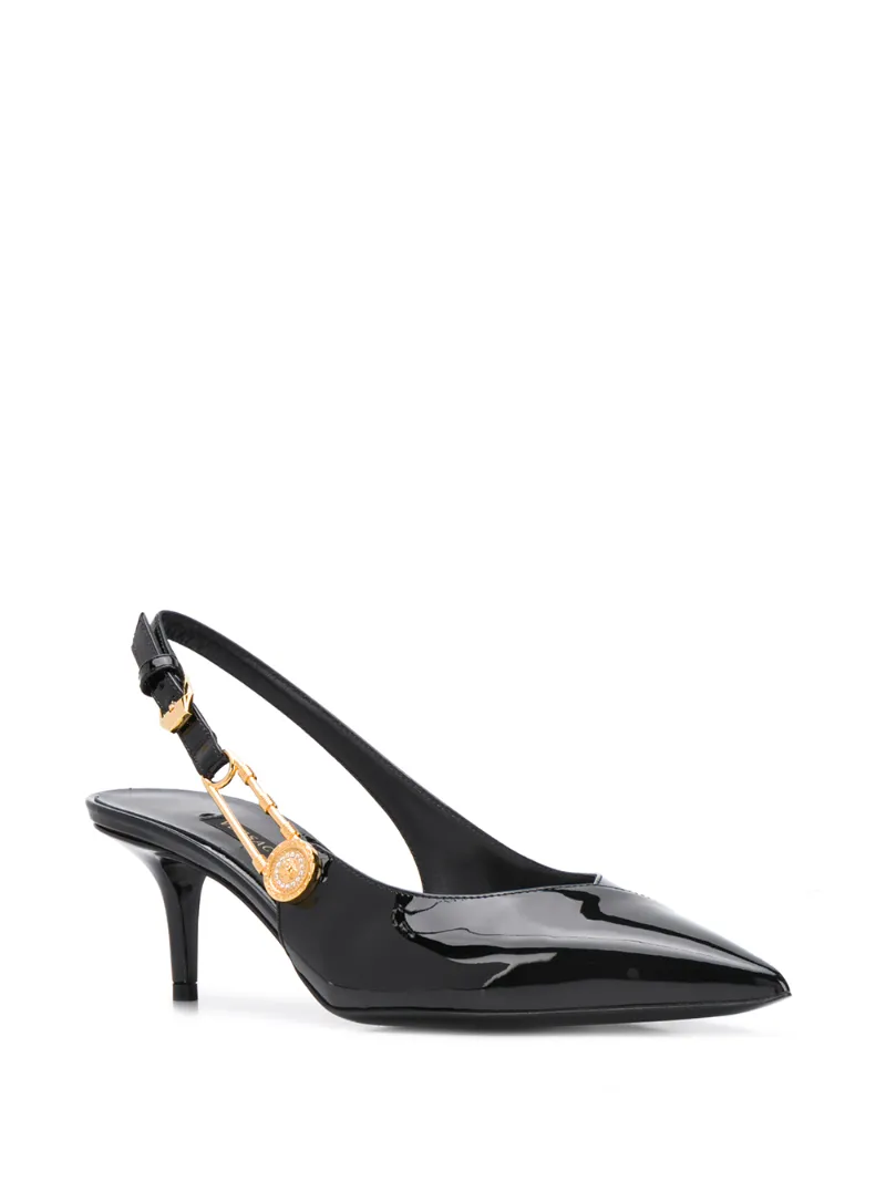 VERSACE MEDUSA SAFETY PIN PUMPS
