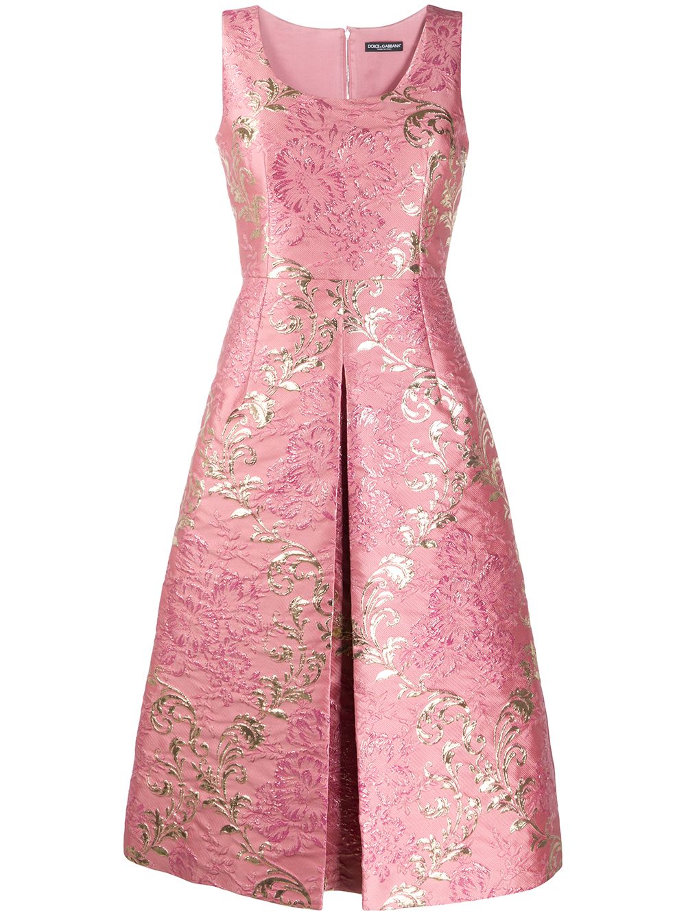 фото Dolce & gabbana жаккардовое платье с цветочным узором