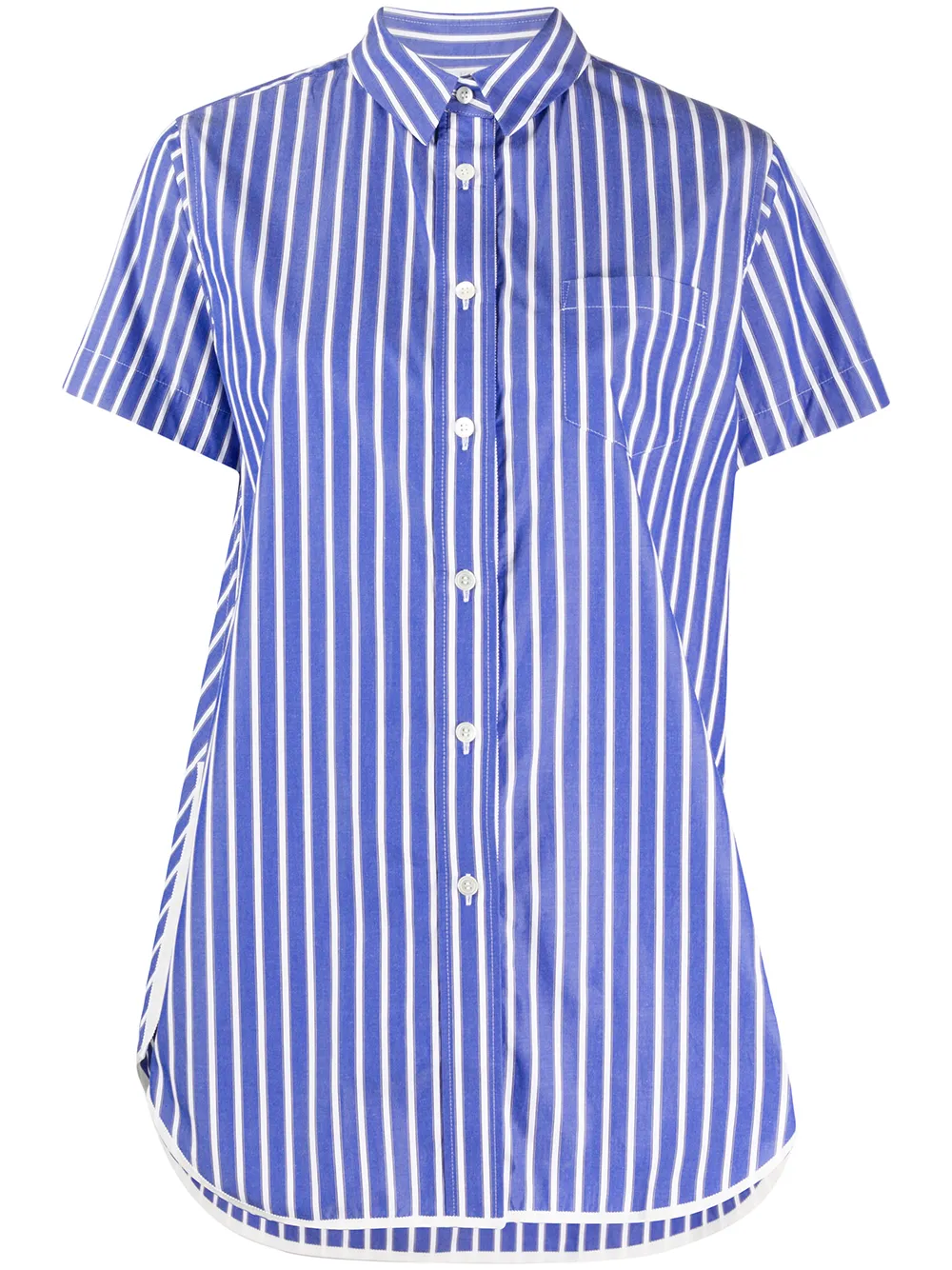 

sacai camisa holgada a rayas - Azul