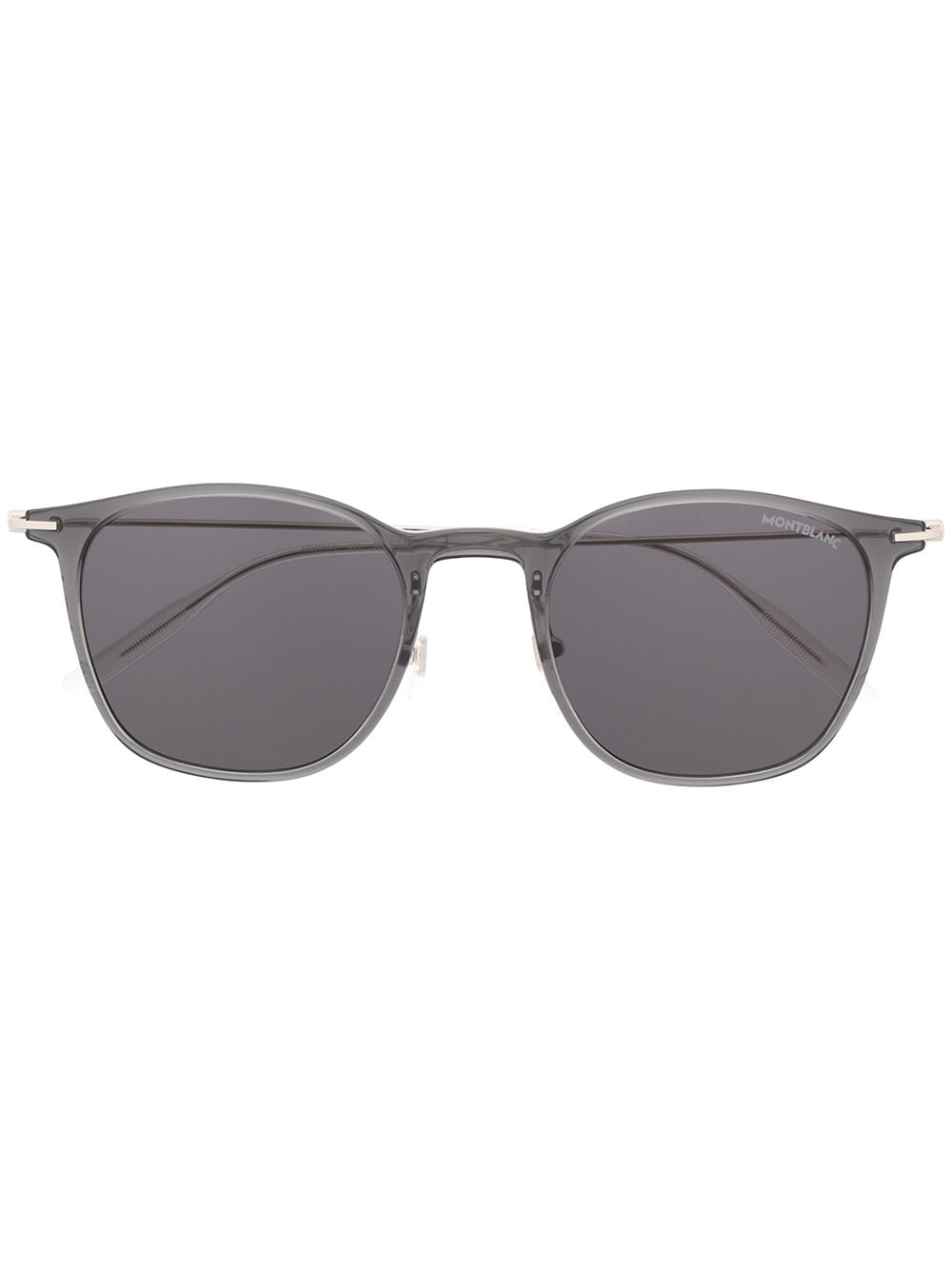 Montblanc Transparent Square-frame Sunglasses In 灰色
